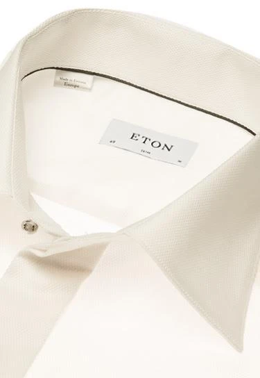 ETON Slim Fit Kent 3101/70518/30 Hemd, Baumwolle, Creme 3 ETON Slim Fit Kent 3101/70518/30 Hemd, Baumwolle, Creme – Bild 3