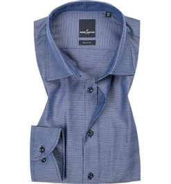 Daniel Hechter Hemd Kent 10200/55985/63 Modern Fit, Baumwolle, Dunkelblau gemustert, Doveblue