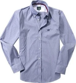 Henry Cotton's Hemd 5202390/29065/787 Baumwoll-Stretch, Marine-weiß gemustert, Marine-weiß