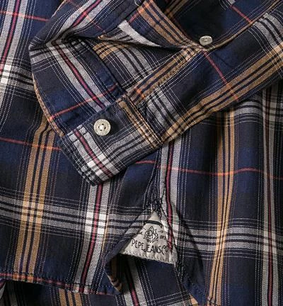 Pepe Jeans Hemd Rubidium PM301867/0AA Baumwolle, Marine-beige kariert, Multicolor 3 Pepe Jeans Hemd Rubidium PM301867/0AA Baumwolle, Marine-beige kariert, Multicolor – Bild 3