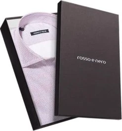 rosso e nero Hemd Eligio 670/04 Slim Fit, Popeline, Rot-blau gepunktet, Blau-rot -hemdenverkauf 232343 norm3