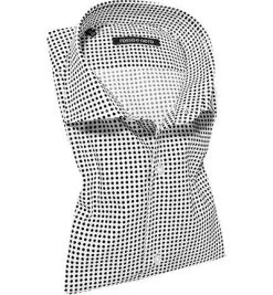rosso e nero Hemd Ennio 660/06 Slim Fit, Popeline, Weiß-marine gepunktet, Marine-weiß