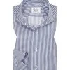 Stenströms Fitted Body 660111/3365/122 Hemd, Twill, Blau-weiß gestreift, Marine-weiß