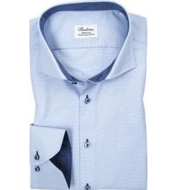 Stenströms Fitted Body 685111/5803/100 Hemd, Baumwolle, Hellblau