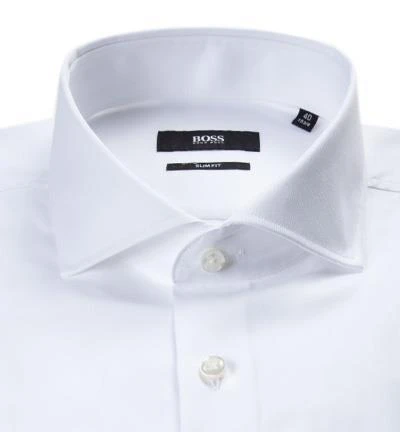 BOSS Hemd Jaiden 50308164/100 Slim Fit, Twill, Weiß, White 3 BOSS Hemd Jaiden 50308164/100 Slim Fit, Twill, Weiß, White – Bild 3