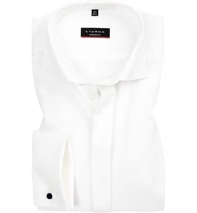 ETERNA modern fit 8500/X367/21 Hemd, Baumwolle, Creme, Wollweiß 1 ETERNA modern fit 8500/X367/21 Hemd, Baumwolle, Creme, Wollweiß