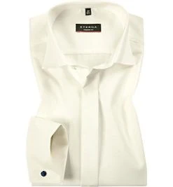 ETERNA modern fit 8500/X367/68/21 Hemd, Baumwolle, Extra langer Arm, Wollweiß