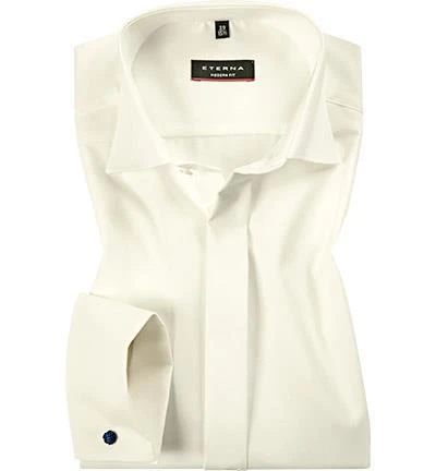 ETERNA modern fit 8500/X367/68/21 Hemd, Baumwolle, Extra langer Arm, Wollweiß 1 ETERNA modern fit 8500/X367/68/21 Hemd, Baumwolle, Extra langer Arm, Wollweiß