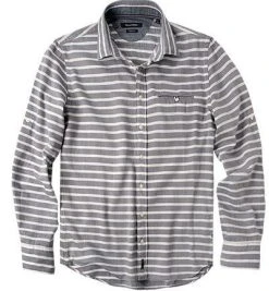 Marc O'Polo Hemd 623/1788/42112/G14 Shaped Fit, Twill, Blau-weiß-gestreift, Combo