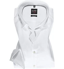 OLYMP Hemd Level Five Body Fit 0464/64/00 Baumwolle, Weiß