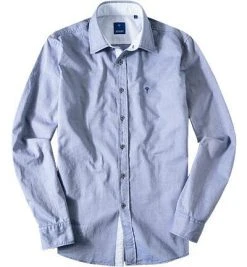 JOOP! Hemd HansonK-W 15002794/123 Modern Fit, Oxford, Blau meliert, Blau