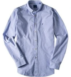 JOOP! Hemd Haye-W 15002888/527 Popeline, Blau gemustert, Blau