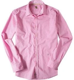 Lucky de Luca Hemd Nyro 8105/2 Baumwolle, Pink-rosa kariert, Pink