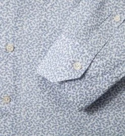 RENÉ LEZARD Hemd 62/07/X623W/2482/546 Shaped Fit, Baumwolle-Leinen, Bleu gemustert, Royal blue -hemdenverkauf 236599 norm3