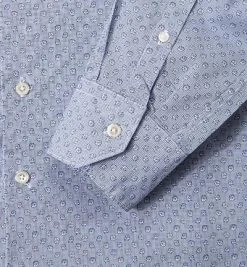 RENÉ LEZARD Hemd 62/07/X623W/2480/575 Shaped Fit, Popeline, Marine-weiß floral, Navy blue -hemdenverkauf 236604 norm3