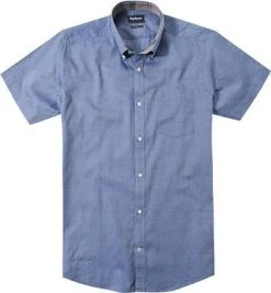 Barbour Hemd Killearn MSH3625NY91 Kurzarmhemd, Tailored Fit, Baumwolle, Dunkelblau meliert