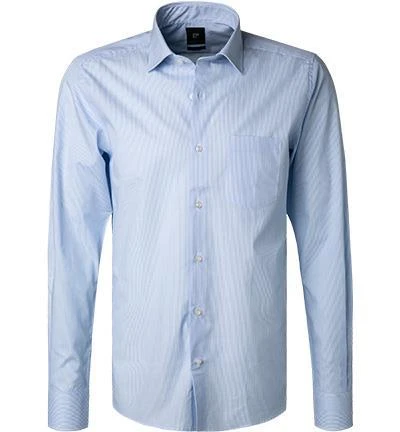 Pierre Cardin Hemd 1309/000/25423/9021 Popeline, Blau-weiß gestreift, Blau-weiß 1 Pierre Cardin Hemd 1309/000/25423/9021 Popeline, Blau-weiß gestreift, Blau-weiß