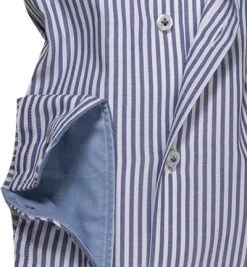 Jacques Britt Hemd Ritch Washer 666160/18 Slim Fit, Baumwolle, Dunkelblau-weiß gestreift, Marine-weiß -hemdenverkauf 237018 norm3