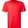 Venti Hemd 001620/408 Kurzarmhemd, Modern Fit, Popeline, Rot, Feuerrot