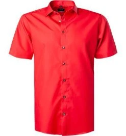 Venti Hemd 001620/408 Kurzarmhemd, Modern Fit, Popeline, Rot, Feuerrot