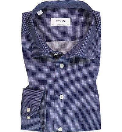 ETON Contemporary Fit Kent 3225/79311/27 Hemd, Baumwolle, Marine-weiß gepunktet, Navy 2 ETON Contemporary Fit Kent 3225/79311/27 Hemd, Baumwolle, Marine-weiß gepunktet, Navy – Bild 2