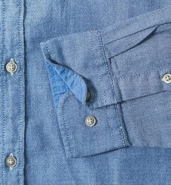 CINQUE Hemd Cispuky plus 9036/7333/67 Slim Fit, Baumwolle, Jeansblau meliert, Blau -hemdenverkauf 239038 norm3