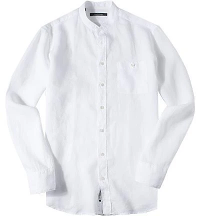 RENÉ LEZARD Hemd 62/07/X975W/2491/000 Reines Leinen, weiß meliert, White 1 RENÉ LEZARD Hemd 62/07/X975W/2491/000 Reines Leinen, weiß meliert, White