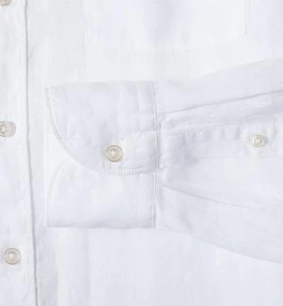RENÉ LEZARD Hemd 62/07/X975W/2491/000 Reines Leinen, weiß meliert, White 3 RENÉ LEZARD Hemd 62/07/X975W/2491/000 Reines Leinen, weiß meliert, White – Bild 3