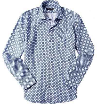 RENÉ LEZARD Hemd 62/07/X972W/2481/550 Baumwolle, Blau-weiß gemustert, Navy blue 1 RENÉ LEZARD Hemd 62/07/X972W/2481/550 Baumwolle, Blau-weiß gemustert, Navy blue