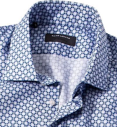 RENÉ LEZARD Hemd 62/07/X972W/2481/550 Baumwolle, Blau-weiß gemustert, Navy blue 2 RENÉ LEZARD Hemd 62/07/X972W/2481/550 Baumwolle, Blau-weiß gemustert, Navy blue – Bild 2