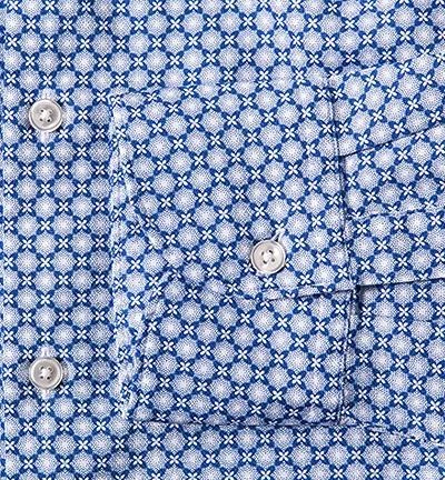 RENÉ LEZARD Hemd 62/07/X972W/2481/550 Baumwolle, Blau-weiß gemustert, Navy blue 3 RENÉ LEZARD Hemd 62/07/X972W/2481/550 Baumwolle, Blau-weiß gemustert, Navy blue – Bild 3