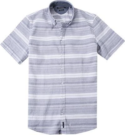 Marc O'Polo Hemd 624/1156/41050/R81 Kurzarmhemd, Shaped Fit, Baumwolle, Navy gestreift, Combo 1 Marc O'Polo Hemd 624/1156/41050/R81 Kurzarmhemd, Shaped Fit, Baumwolle, Navy gestreift, Combo