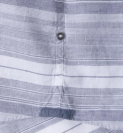 Marc O'Polo Hemd 624/1156/41050/R81 Kurzarmhemd, Shaped Fit, Baumwolle, Navy gestreift, Combo 3 Marc O'Polo Hemd 624/1156/41050/R81 Kurzarmhemd, Shaped Fit, Baumwolle, Navy gestreift, Combo – Bild 3