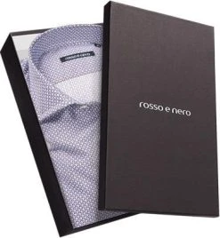 rosso e nero Hemd Mexico 0038/9710 Slim Fit, Popeline, Hellbrau-royal gemustert, Blau-braun -hemdenverkauf 242434 norm3