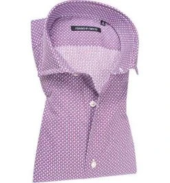 rosso e nero Hemd Mexico 0038/9750 Slim Fit, Popeline, Rot-blau gemustert, Blau-rot