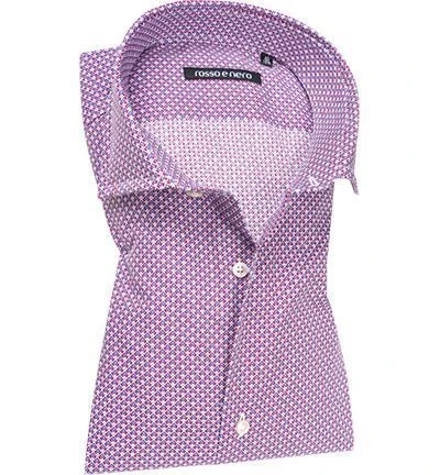 rosso e nero Hemd Mexico 0038/9750 Slim Fit, Popeline, Rot-blau gemustert, Blau-rot 1 rosso e nero Hemd Mexico 0038/9750 Slim Fit, Popeline, Rot-blau gemustert, Blau-rot