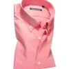 rosso e nero Hemd 4511/13 Slim Fit, Baumwolle, Koralle meliert, Rot