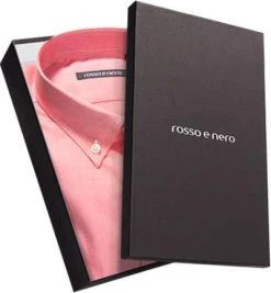 rosso e nero Hemd 4511/13 Slim Fit, Baumwolle, Koralle meliert, Rot -hemdenverkauf 244460 norm3