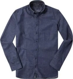 Marc O'Polo Hemd 627/1560/42062/D87 Shaped Fit, Baumwolle, Jeansblau gestreift, Combo
