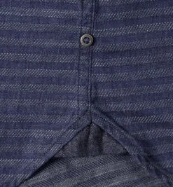 Marc O'Polo Hemd 627/1560/42062/D87 Shaped Fit, Baumwolle, Jeansblau gestreift, Combo -hemdenverkauf 246112 norm4