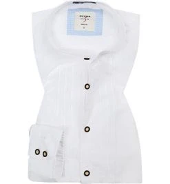 OLYMP Casual Level Five body Fit 3902/64/00 Hemd, Casual Body Fit, Baumwolle, Weiß