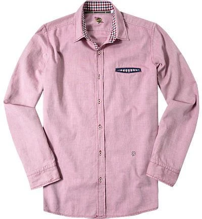 Lucky de Luca Hemd Tino 21341/1 Oxford, Rot meliert, Red 1 Lucky de Luca Hemd Tino 21341/1 Oxford, Rot meliert, Red