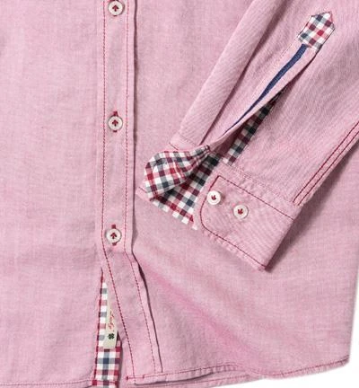 Lucky de Luca Hemd Tino 21341/1 Oxford, Rot meliert, Red 3 Lucky de Luca Hemd Tino 21341/1 Oxford, Rot meliert, Red – Bild 3