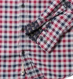 Lucky de Luca Hemd Nyro 21102/1 Baumwolle, Rot-blau kariert, Red -hemdenverkauf 246632 norm3