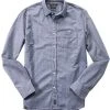 Marc O'Polo Hemd M29/1112/42184/G81 Shaped Fit, Twill, Jeansblau meliert, Combo