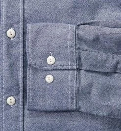 Marc O'Polo Hemd M29/1112/42184/G81 Shaped Fit, Twill, Jeansblau meliert, Combo -hemdenverkauf 247472 norm3