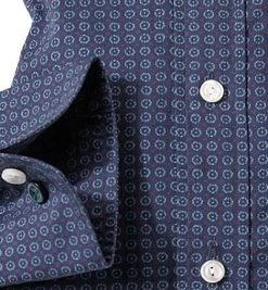 ETON Slim Fit B.D. 0170/53606/27 Hemd, Twill, Marineblau gemustert, Marine -hemdenverkauf 247798 norm3