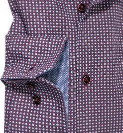 Jacques Britt Hemd Stefano Mix 768280/47 Slim Fit, Popeline, Bordeaux, Bordeaux-hellblau -hemdenverkauf 248073 norm3