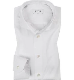 ETON Slim Fit Hai 2567/73511/00 Hemd, Popeline, Weiß