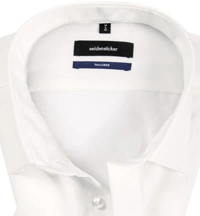 Seidensticker Tailored Kent UMA 245270/21 Hemd, Tailored Fit, Popeline, Ecru 2 Seidensticker Tailored Kent UMA 245270/21 Hemd, Tailored Fit, Popeline, Ecru – Bild 2